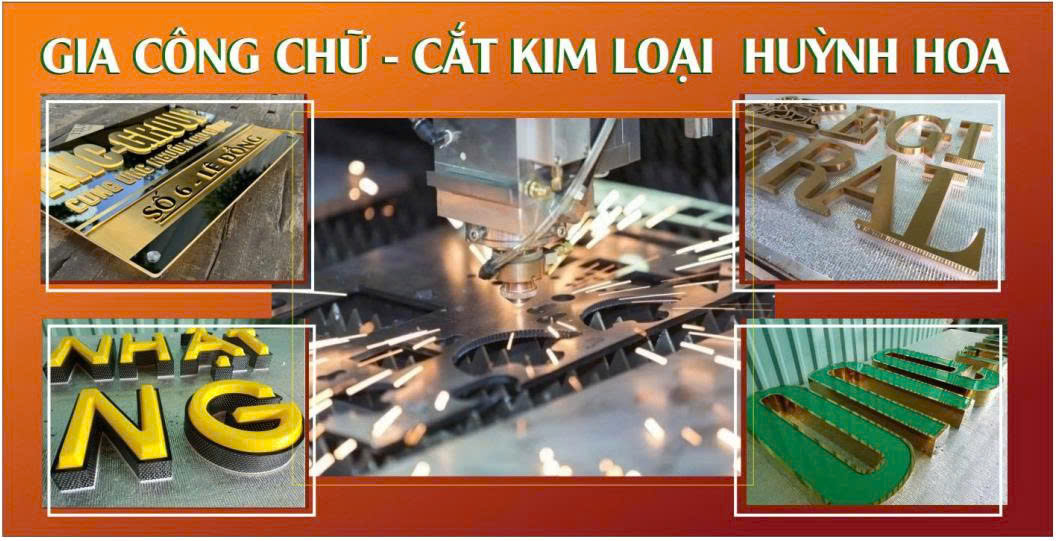 CẮT LASER KIM LOẠI - CHỮ KIM LOẠI - INOX , SẮT....